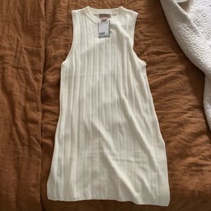 H&M Cream Sleeveless Dress